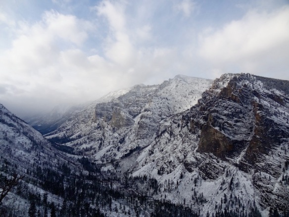 Blodgett Canyon with a fresh dusting of snow.